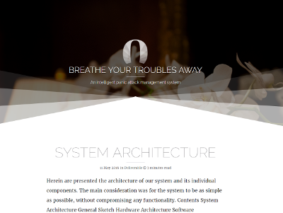 Breathe Your Troubles Away homepage
