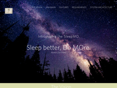 SleepMO homepage